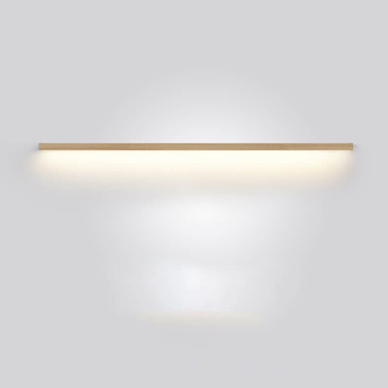 Japanese Simple Solid Wood Strip LED Wall Sconce Lamp