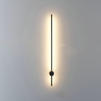 Modern Minimalist Aluminum Straigh Line LED Wall Sconce Lamp For Living Room