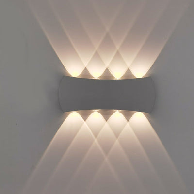 Simple Creative Arc Rectangular LED Outdoor Waterproof Wall Sconce Lamp