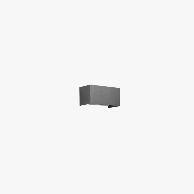 Moderne minimalistische LED-Lesewandleuchte aus Aluminium in quadratischer, flacher Form mit verstellbarem Lichtkegel für den Eingangsbereich 