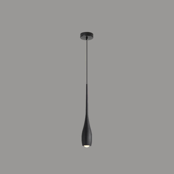 Moderner minimalistischer LED-Pendelleuchter aus Aluminium in Schwarz-Weiß mit einfarbigen Tropfen 