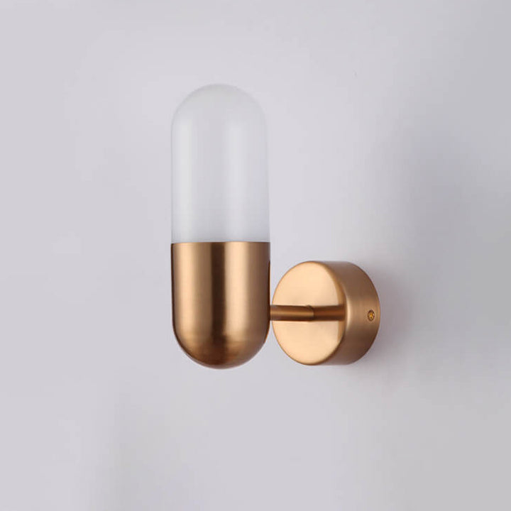 Moderne minimalistische runde 1-flammige Wandleuchte aus Aluminium und Acryl für Schlafzimmer und Wohnzimmer 