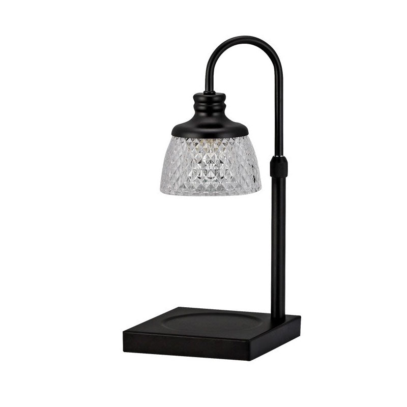 Moderne, minimalistische, einfarbige 1-Licht-Tischlampe aus schmelzendem Wachs