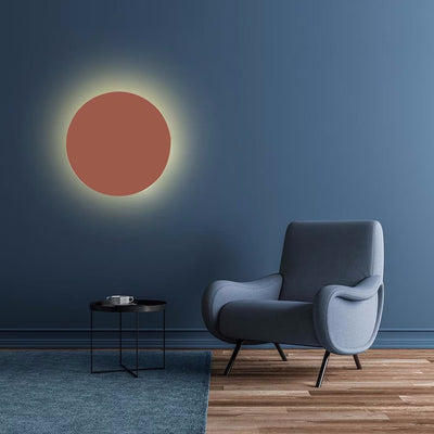 Modern Minimalist Colorful Round Iron LED Wall Sconce Lamp