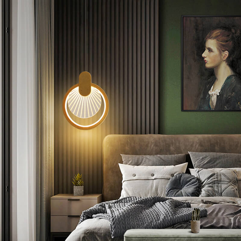 Nordic Simple Square/Round Scallop Pattern Design LED Pendant Light