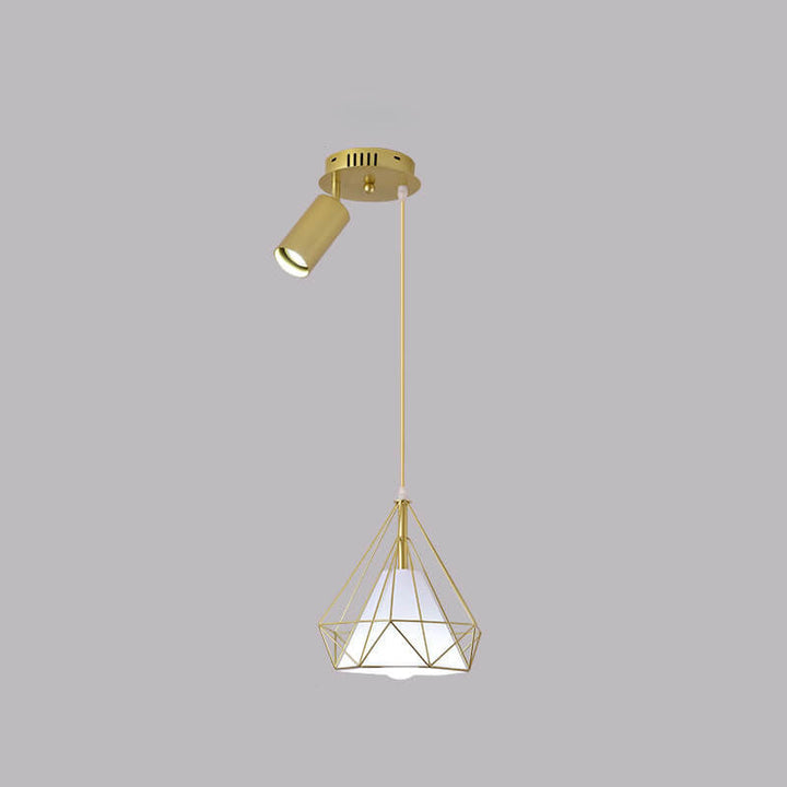 Lustre Moderne de Luxe en Fer et Diamant avec PVC et 1/3 Lumière pour Îlot 