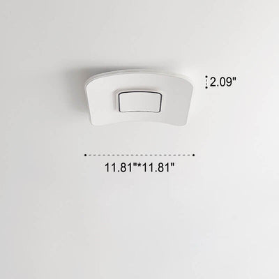 Modern Minimalist Square Round Ultra-Thin LED Flush Mount Ceiling Light