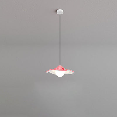 Nordic Creative Iron PE Lotus Leaf LED Pendant Light