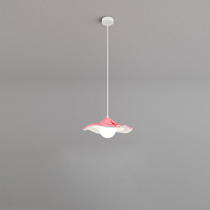 Nordic Creative Iron PE Lotus Leaf LED Pendant Light