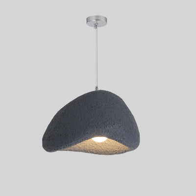 Japanese Wabi-sabi Resin Imitation Stone 1-Light Pendant Light