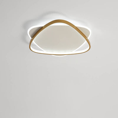 Modern Minimal Creative Triangle Iron Acrylic LED Flush Mount Light