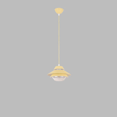Modern Minimalist Flying Saucer Macaron 1-Light Pendant Light