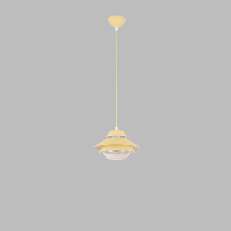 Modern Minimalist Flying Saucer Macaron 1-Light Pendant Light