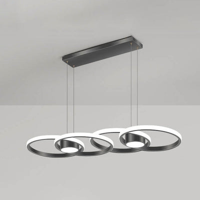 Lustre à LED de conception de combinaison de cercle minimaliste moderne 