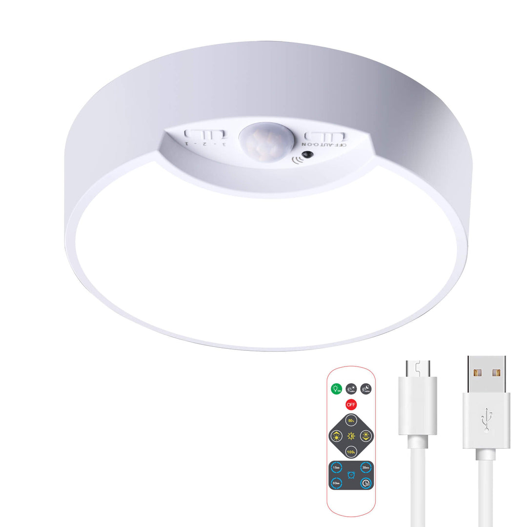 Simple Sensor Weiße runde LED-Deckenleuchte aus Acryl 