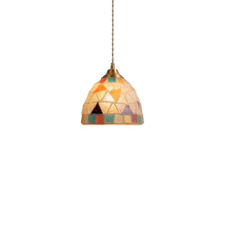 Nordic Vintage Colorful Shell 1-Licht Pendelleuchte 