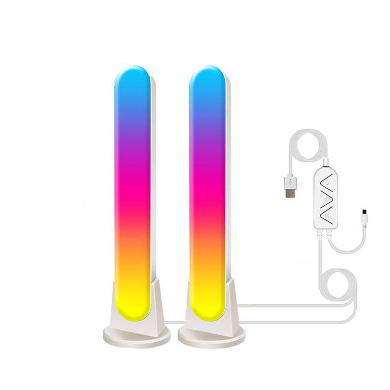 عمود إبداعي خداع مصباح طاولة محيط LED بلوتوث RGB 