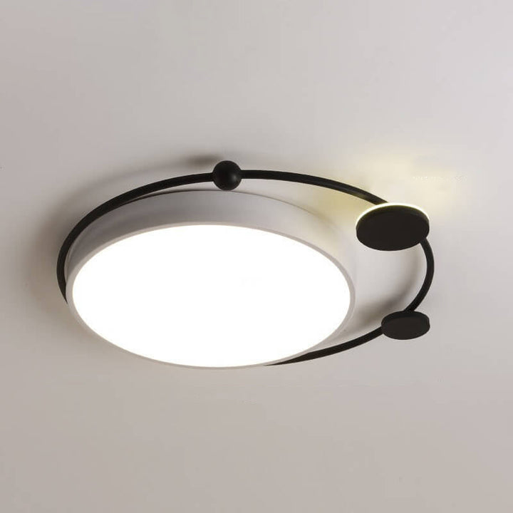 Moderne Luxus Eisen Kreis Ring Acryl Schirm LED Deckenleuchte für Wohnzimmer 