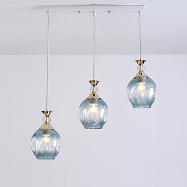 Nordic Gradient Glass Orb 1/3 Light Kronleuchter 