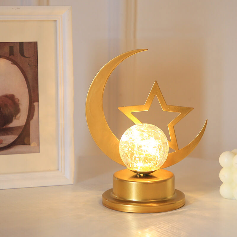 Muslim Eid Moon Castle LED Night Light Decorative Table Lamp