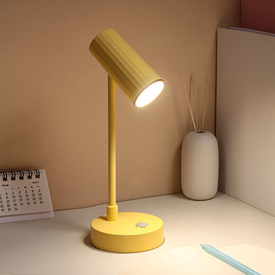Nordic Minimalist Solid Color USB Rechargeable LED Reading Table Lamp