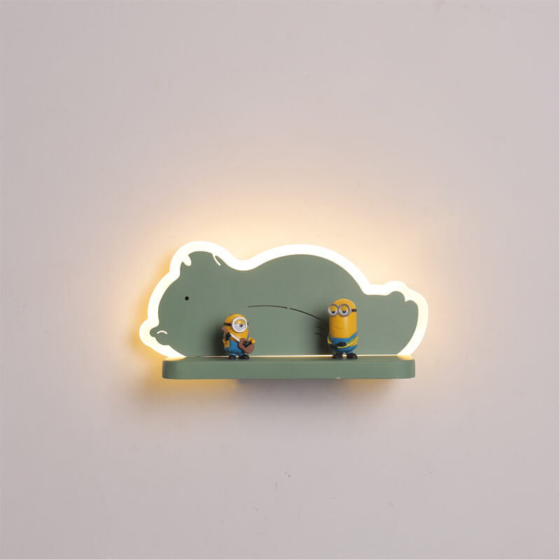 Kindliche kreative LED-Wandleuchte mit Cartoon-Muster 