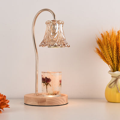 Lampe de table à une lumière Nordic Classical Bellflower en cire fondue 