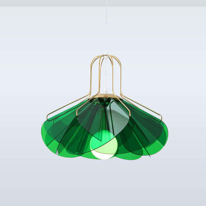 Moderne 1-flammige LED-Pendelleuchte mit Rosenblütenblatt 