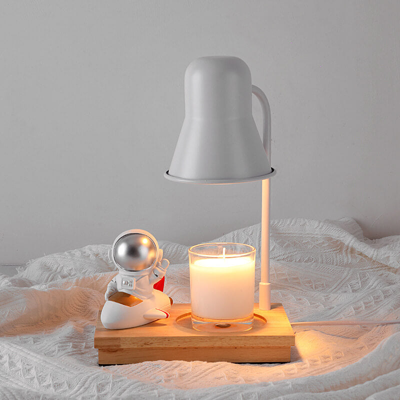 Lampe de table à 2 lumières en cire fondante aromathérapie moderne astronaute 