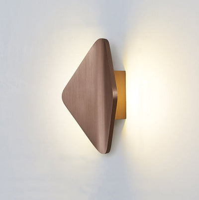 Modern Bending Rhombus Aluminum LED Wall Sconce Lamp