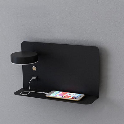 Moderne Eisen Quadrat LED USB Wiederaufladbare Wandleuchte 