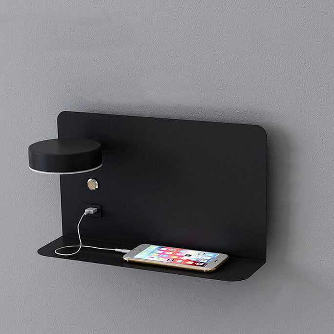 Moderne Eisen Quadrat LED USB Wiederaufladbare Wandleuchte 