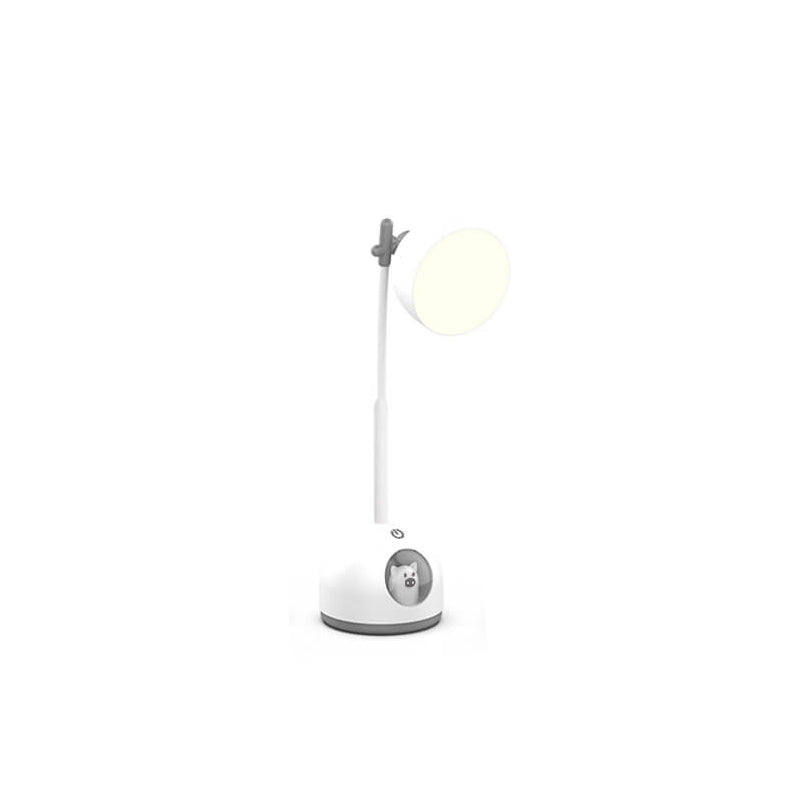 Lampe de bureau LED pour enfants avec chargement USB et dessin animé de poupée créative, soin des yeux pour la lecture 
