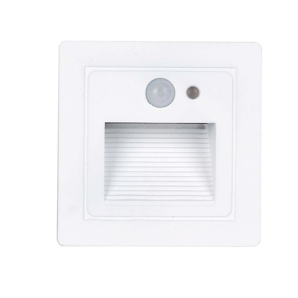Aplique de pared de superficie LED con luz de escalón de hierro y vidrio de estilo minimalista moderno para patio exterior 