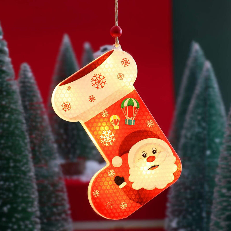 Lumières suspendues peintes en plastique LED décoratives de Noël 