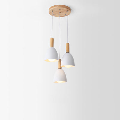 Nordic Minimalist Macaron Solid Color 1/3-Light Chandelier