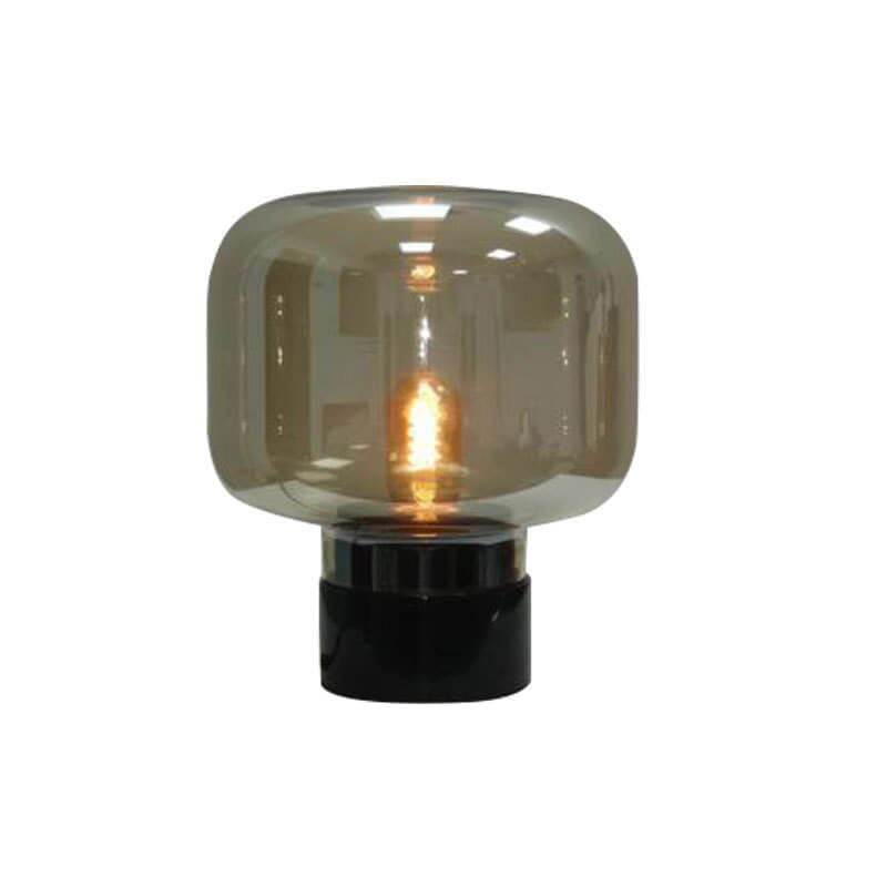 Nordic Minimalist Light Luxury Marble Clear Glass 1-Light Table Lamp