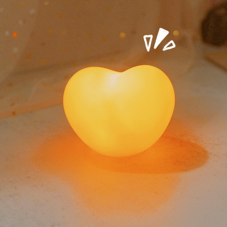 Modern Silicone Creative Heart LED Night Light Table Lamp