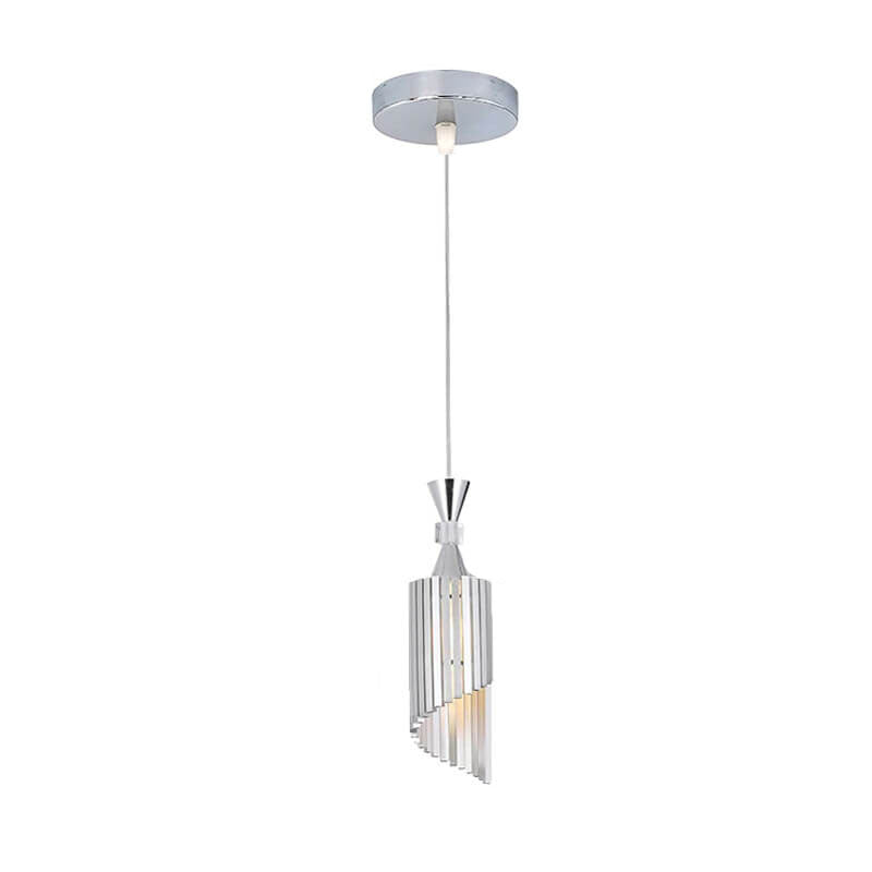 Nordisches Licht Luxus Minimalistisches Einfarbiges Aluminium 1-Licht Pendelleuchte 