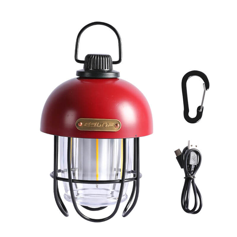 Lumière extérieure LED de camping portative en forme de champignon en fer moderne 