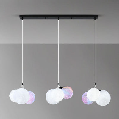 Modern Creative Moon Iron 9-Light Chandelier