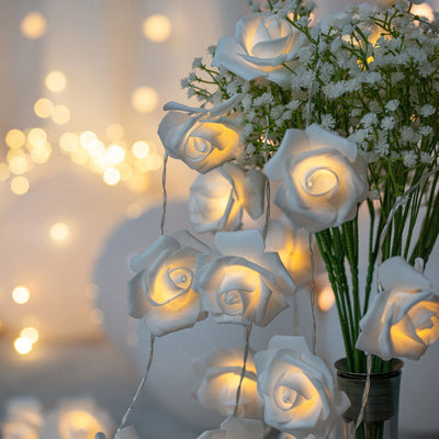 Décoration de vacances Rose créative moderne PV bulle Mu LED guirlandes lumineuses 