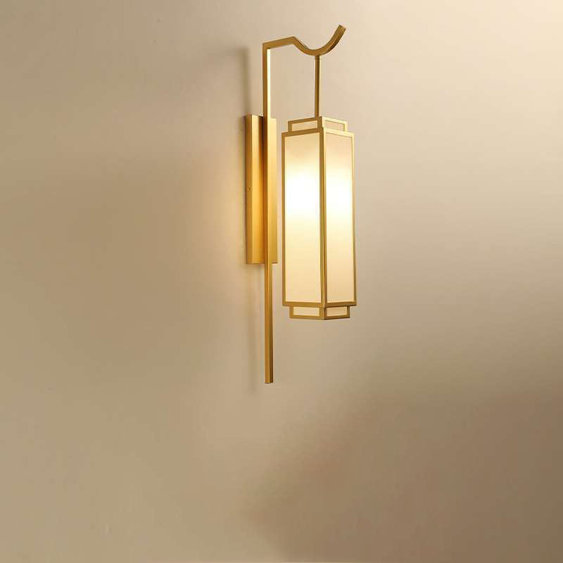 Modern Light Luxury Vintage Iron Cloth 1-Light Wall Sconce Lamp