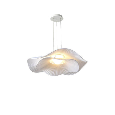 Modern Creative Cloth Lotus Leaf LED Semi-Flush Mount Light