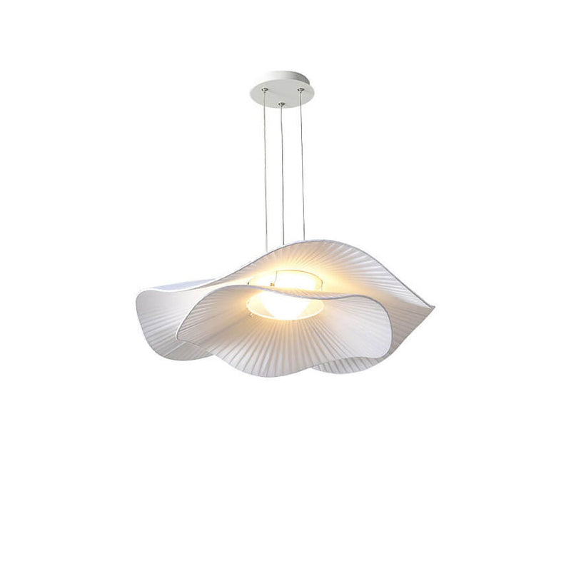Modern Creative Cloth Lotus Leaf LED Semi-Flush Mount Light