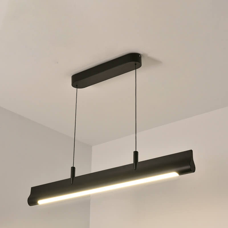Nordische minimalistische lange Streifen Insel Licht LED hebbare Kronleuchter 