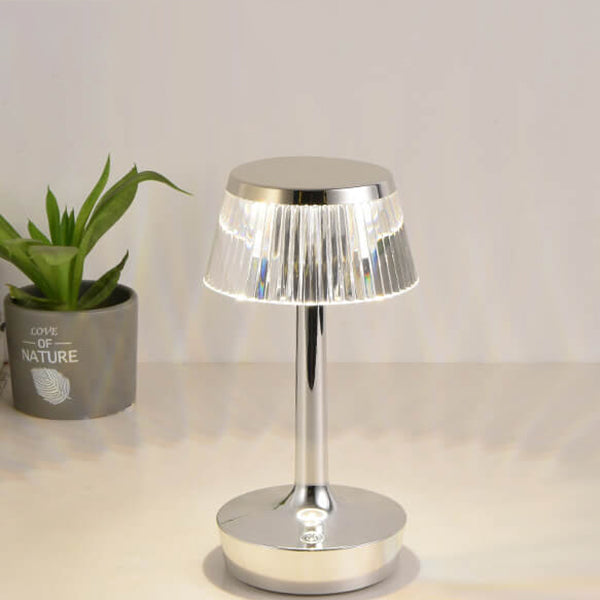 مصباح طاولة ليلي LED على شكل فطر كريستالي مبتكر 