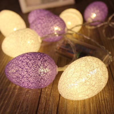 LED Easter Egg Cotton Wire String Lights Decorative Copper Wire String Lights