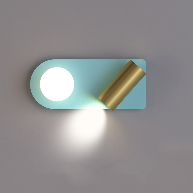 Minimalistische ovale flache drehbare Spot-LED-Wandleuchte 