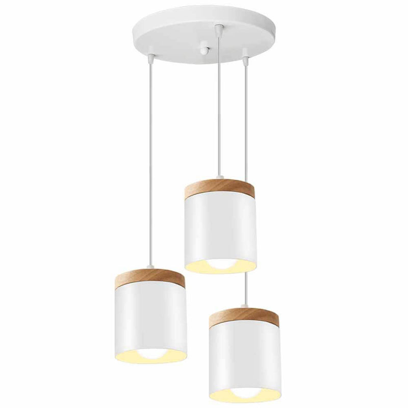 Modern Solid Color 1/3-Light Iron Pendant Light